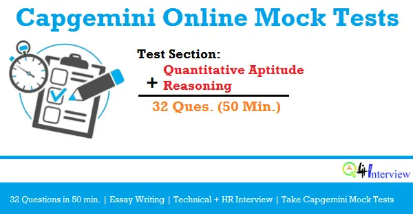 Capgemini Mock Test Online Mock Test For Capgemini